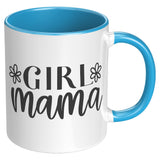 Girl Mama with Flowers 11oz Accent Mug