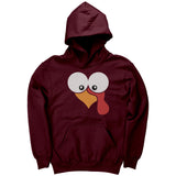 Gobble Gobble Turkey Face Youth Hoodie