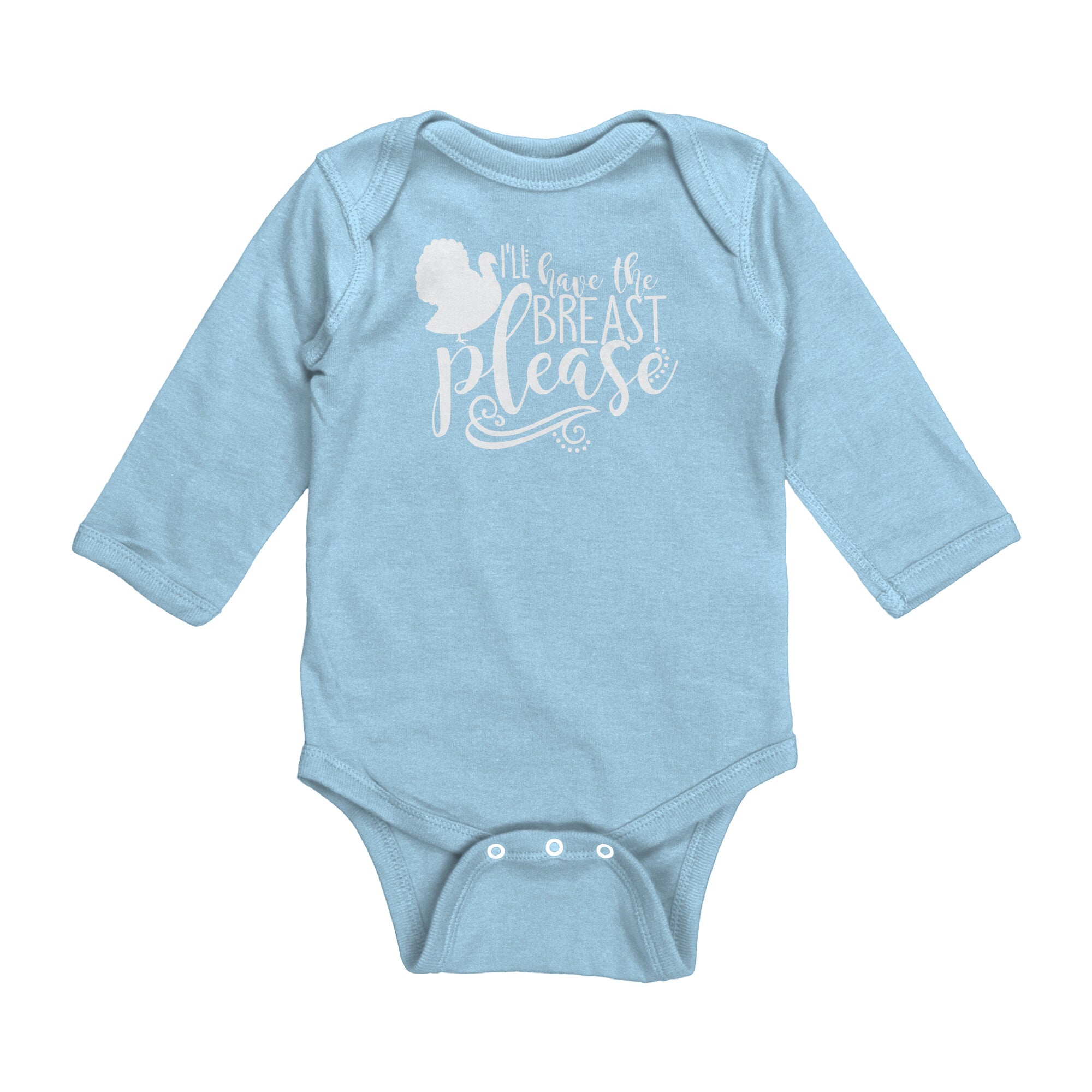 I'll Have The Breast Please Long Sleeve Baby Bodysuit