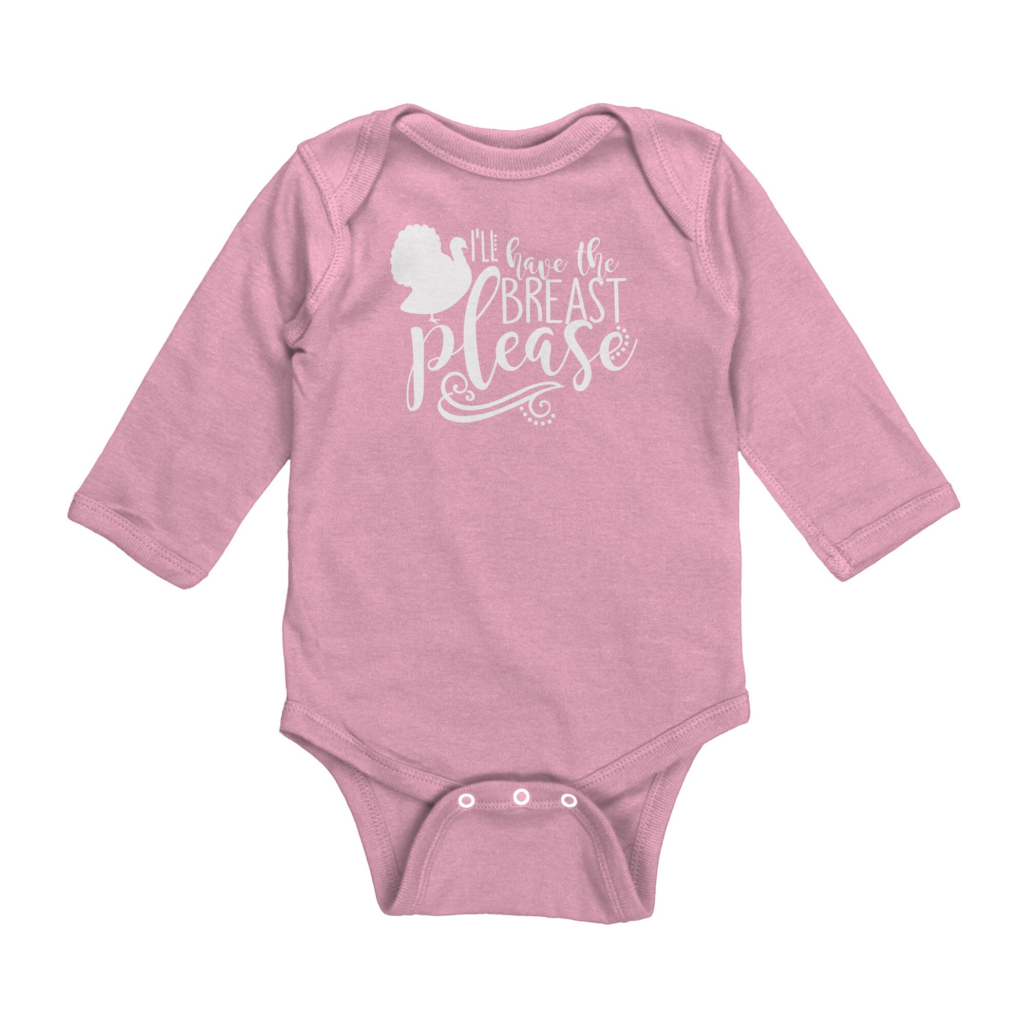 I'll Have The Breast Please Long Sleeve Baby Bodysuit