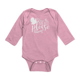 I'll Have The Breast Please Long Sleeve Baby Bodysuit