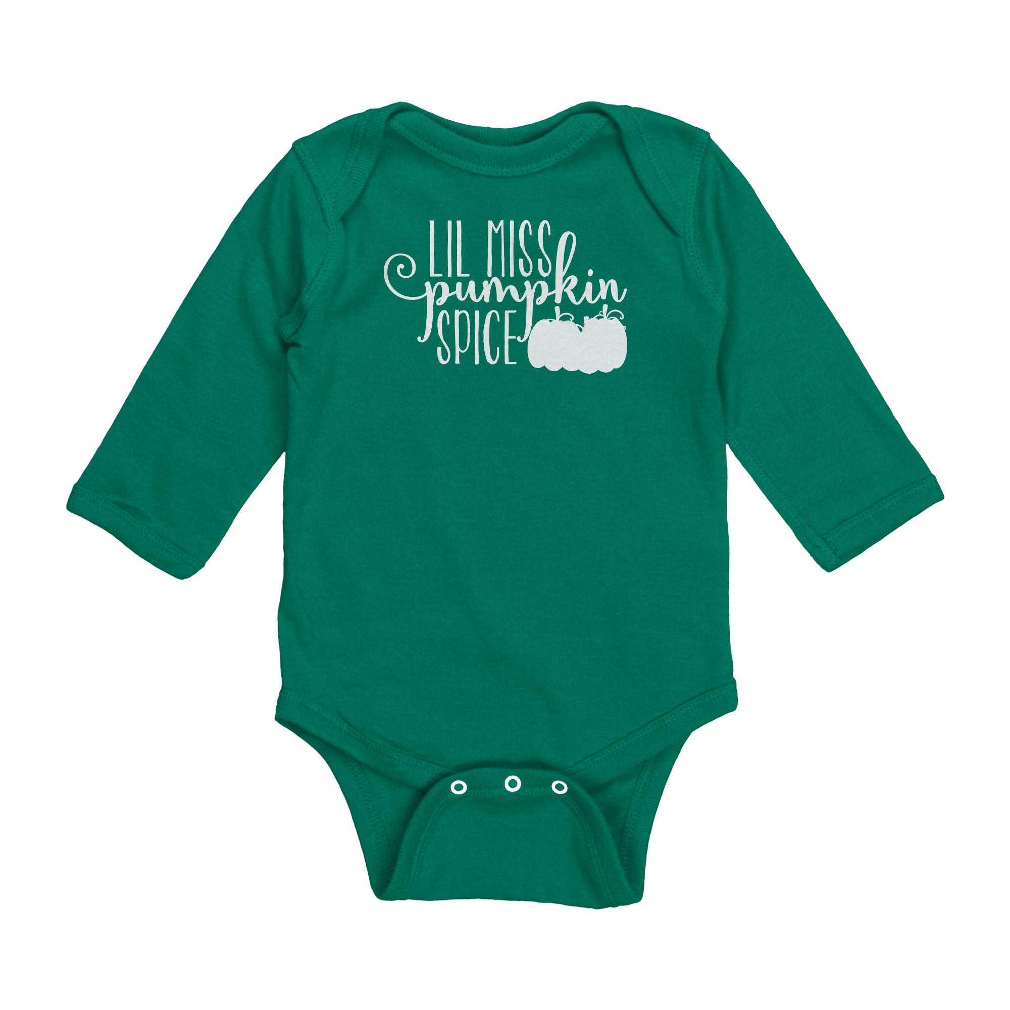 Lil Miss Pumpkin Spice Long Sleeve Baby Body Suit