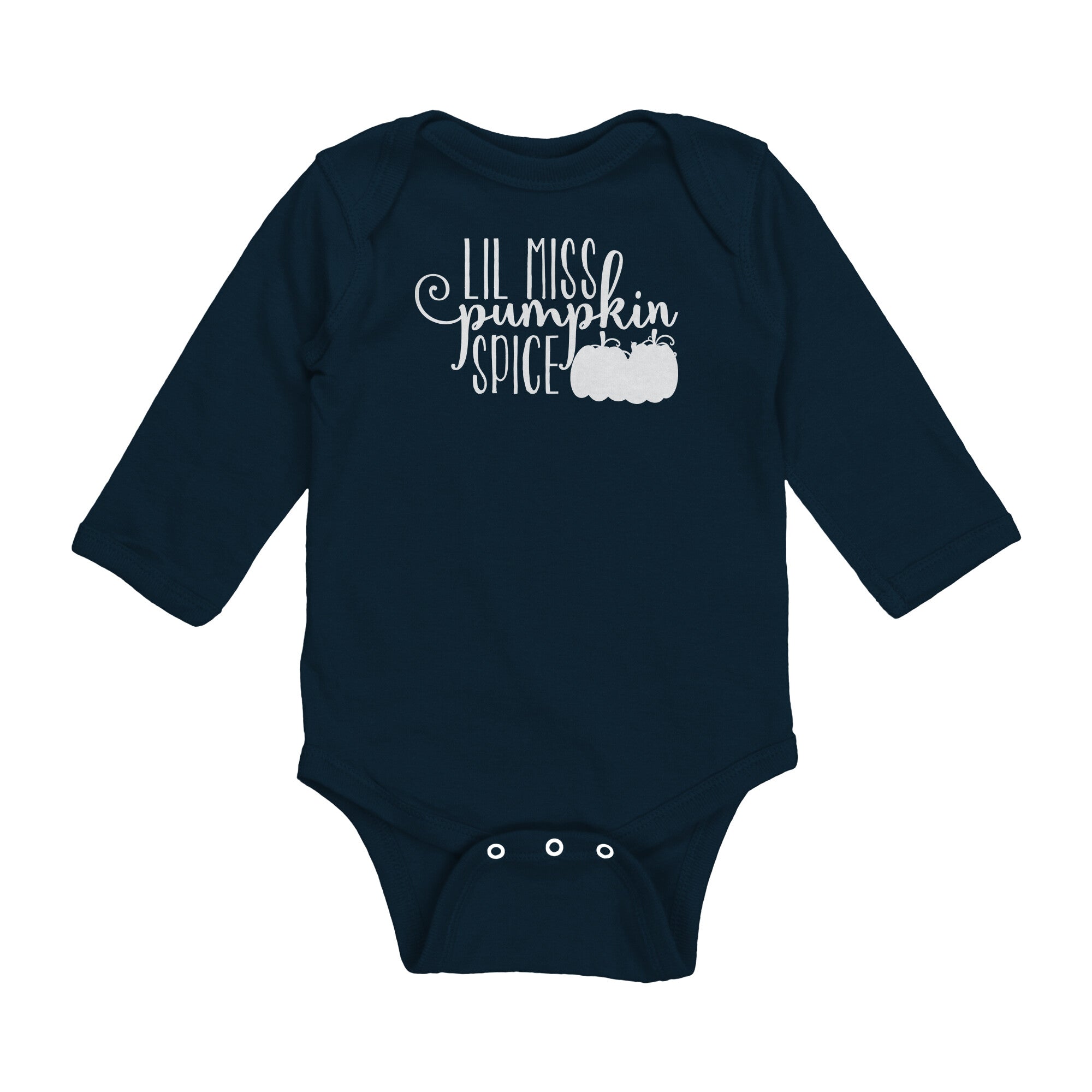 Lil Miss Pumpkin Spice Long Sleeve Baby Body Suit