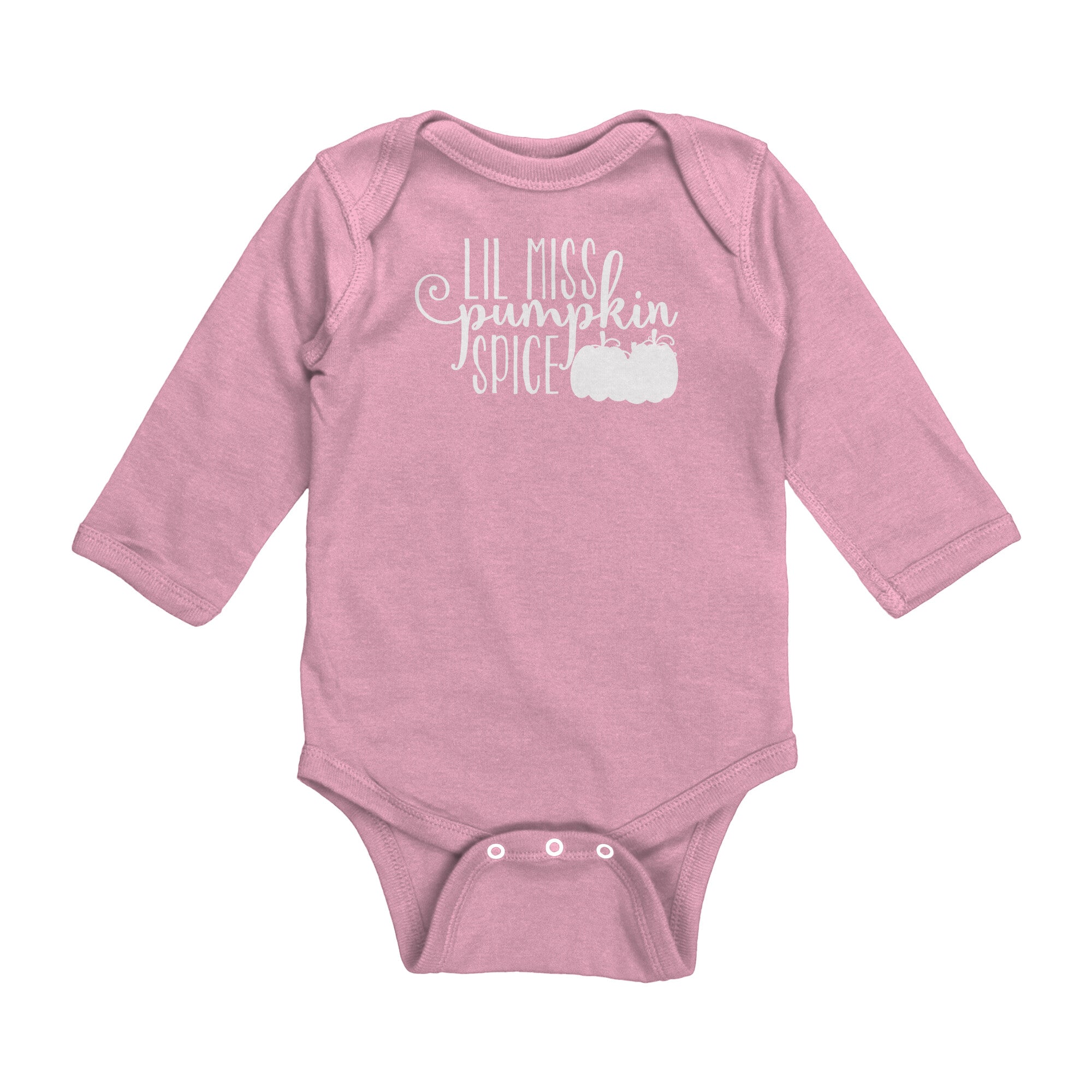 Lil Miss Pumpkin Spice Long Sleeve Baby Body Suit