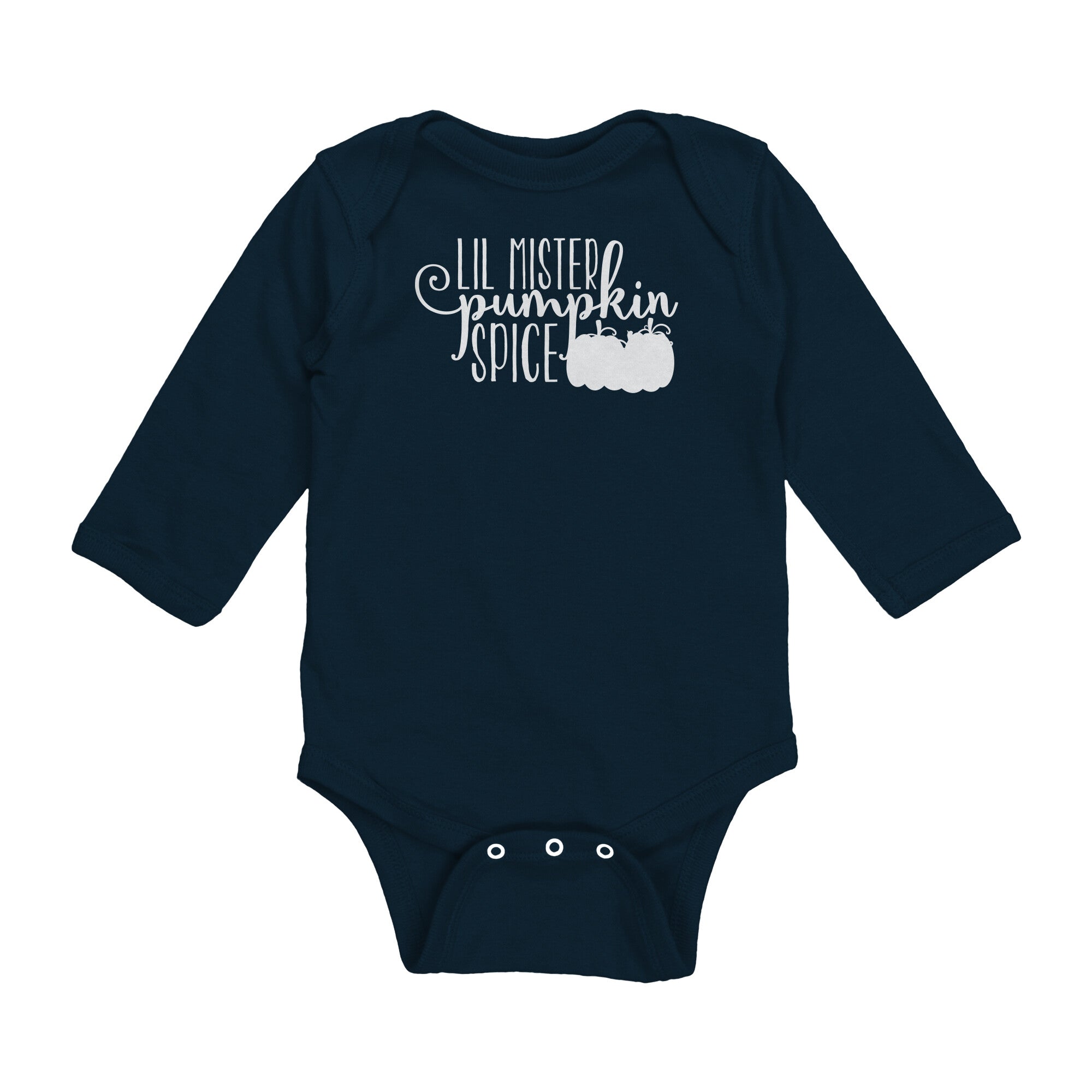 Lil Mister Pumpkin Spice Long Sleeve Baby Bodysuit