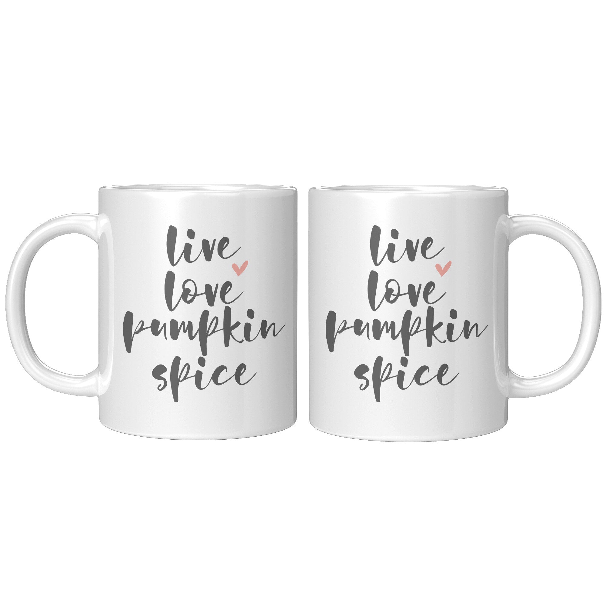 Live, Love, Pumpkin Spice 11oz Accent Coffee Mug