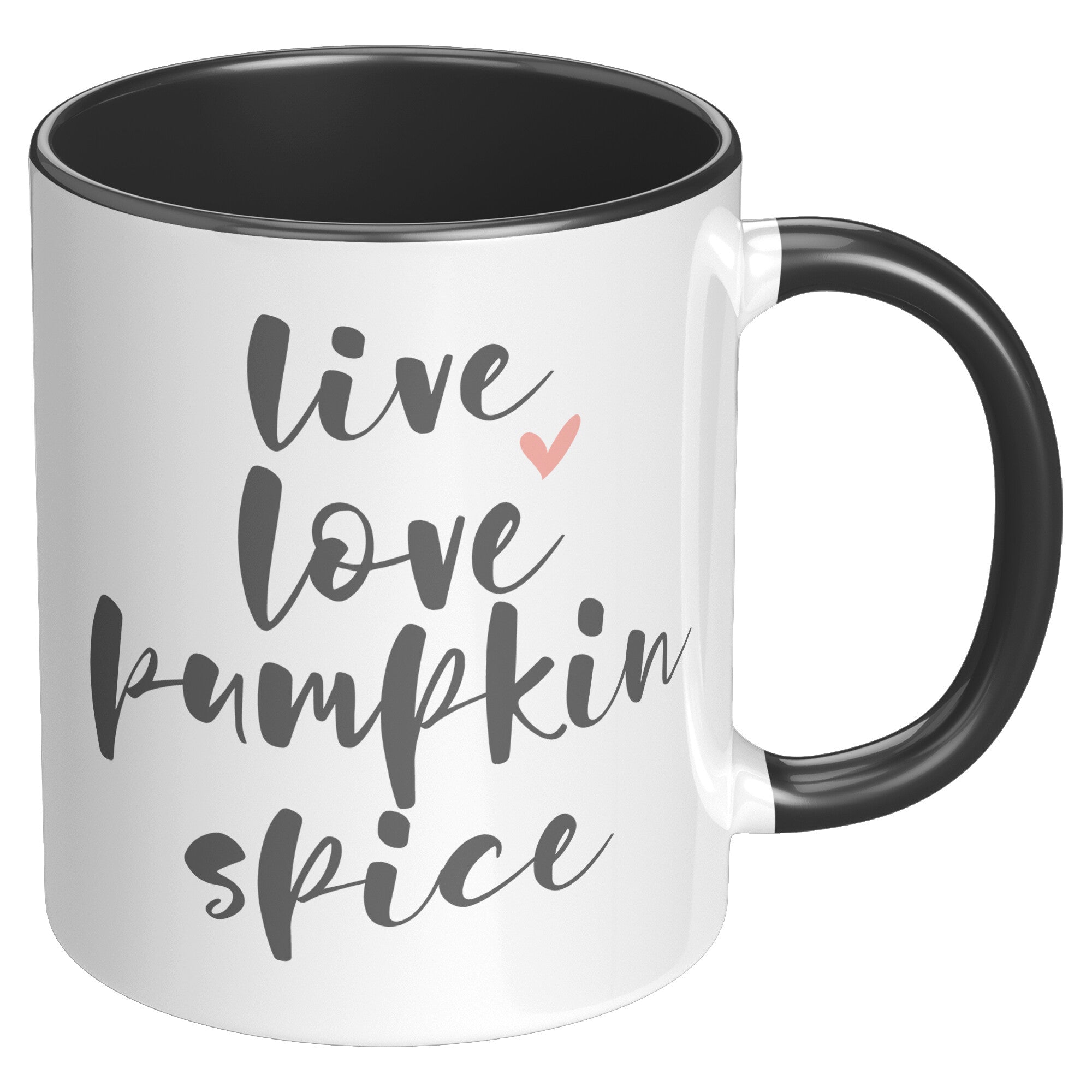 Live, Love, Pumpkin Spice 11oz Accent Coffee Mug