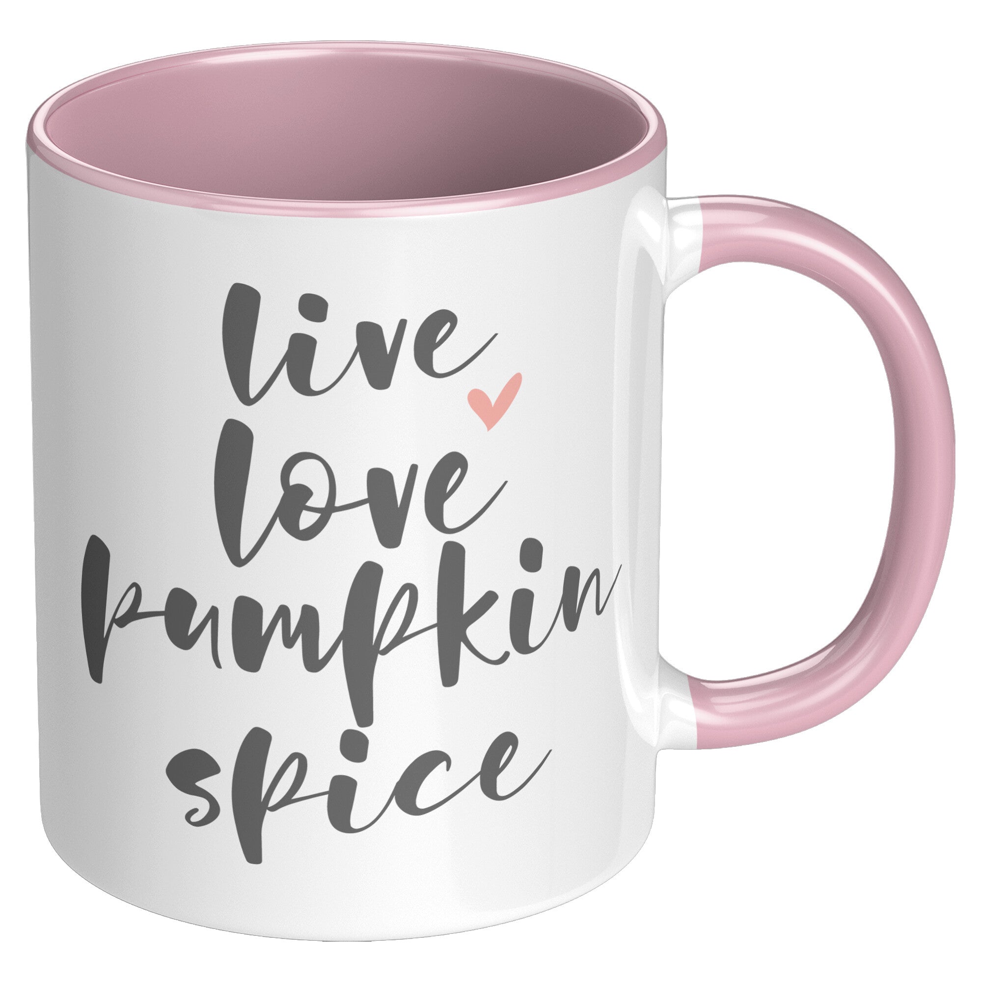 Live, Love, Pumpkin Spice 11oz Accent Coffee Mug