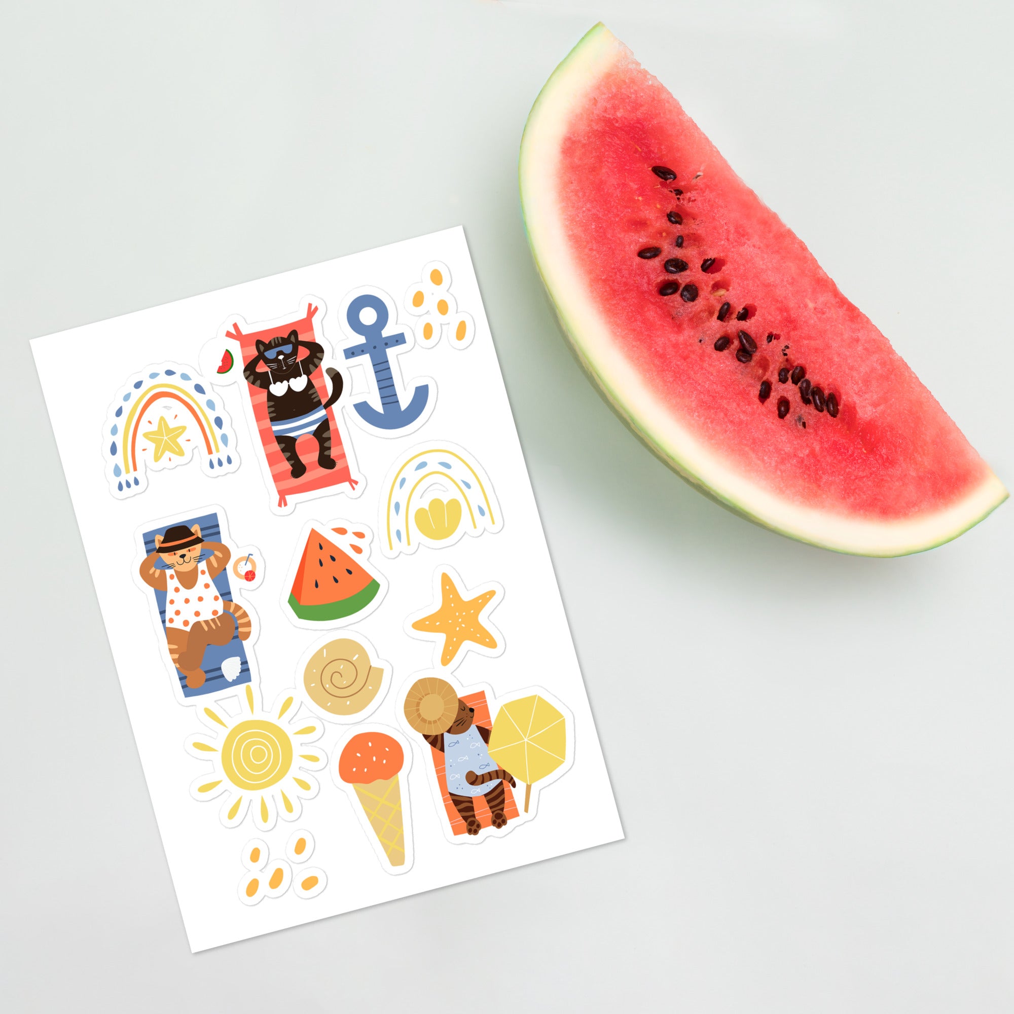 Cool Cats Sticker Set