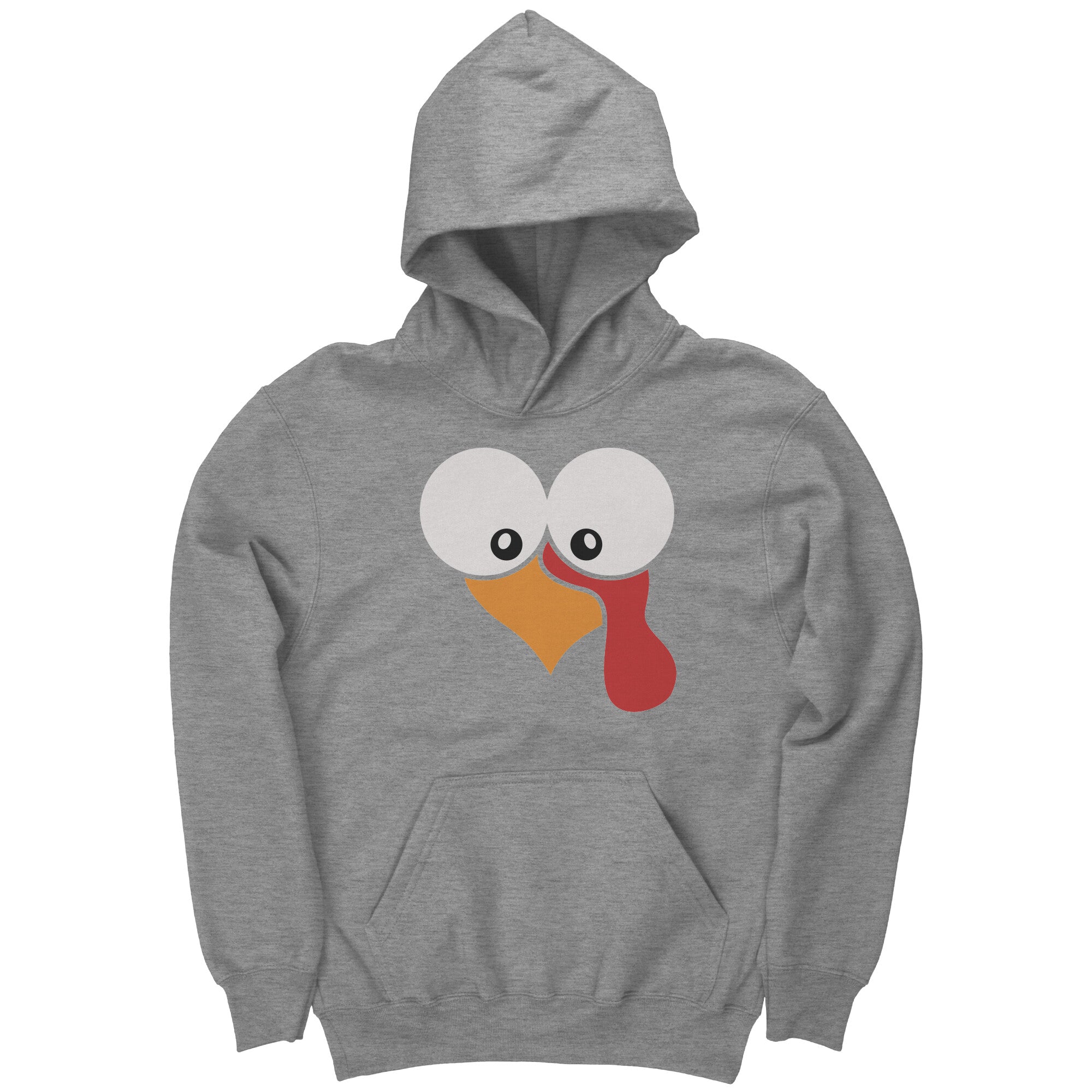 Gobble Gobble Turkey Face Youth Hoodie