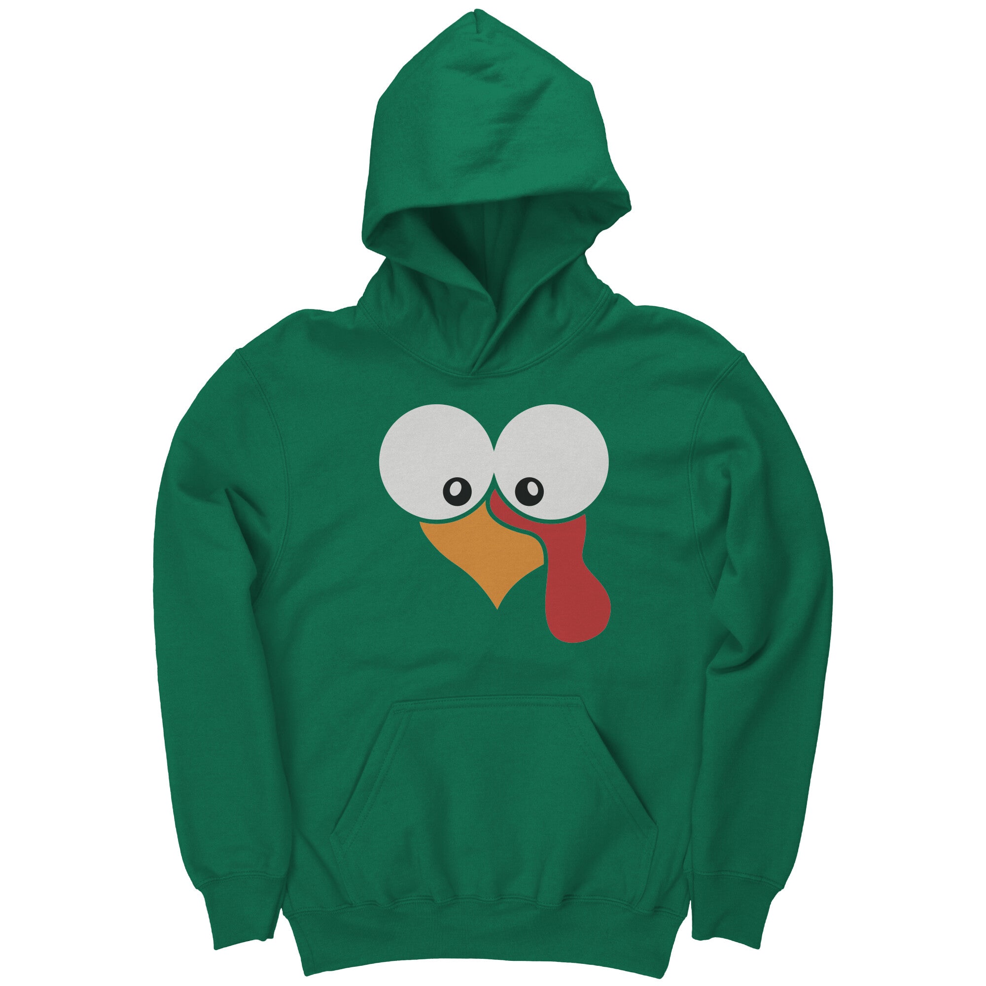 Gobble Gobble Turkey Face Youth Hoodie