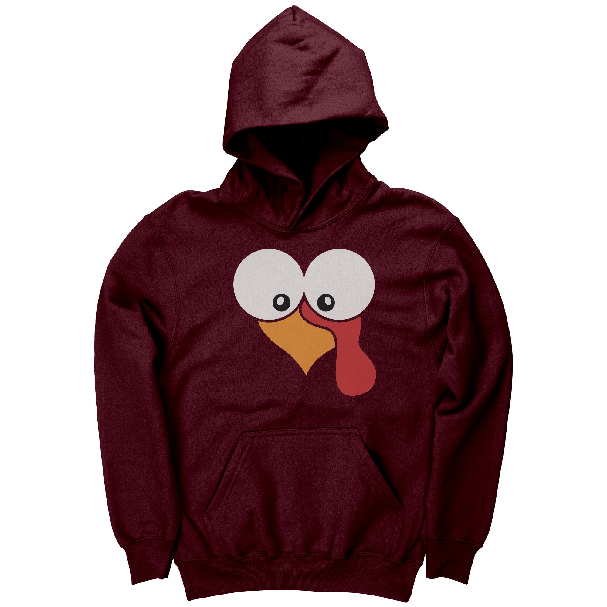 Gobble Gobble Turkey Face Youth Hoodie