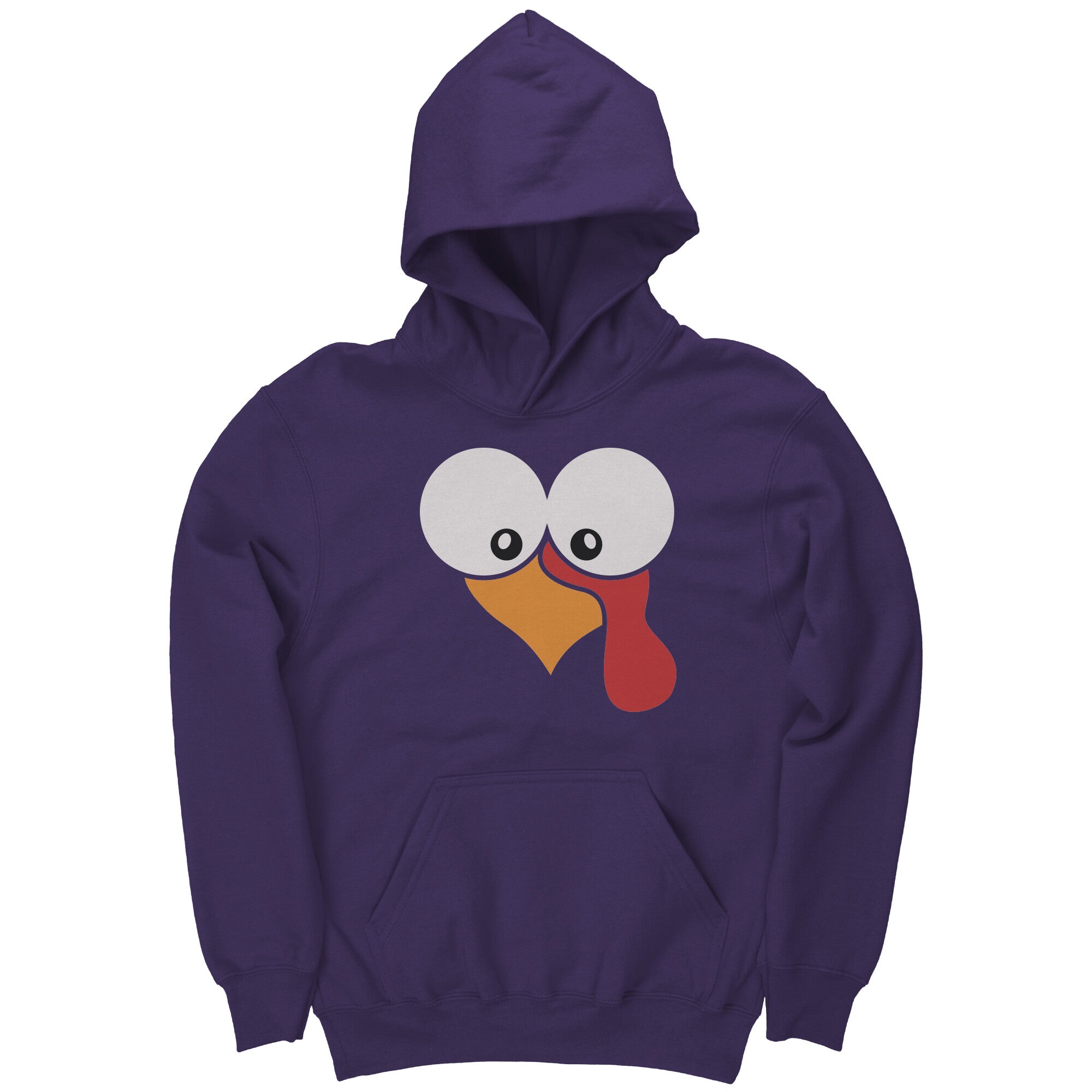 Gobble Gobble Turkey Face Youth Hoodie