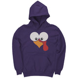 Gobble Gobble Turkey Face Youth Hoodie