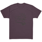 His Trick Skeleton Hand - Black Text Mens T-Shirt