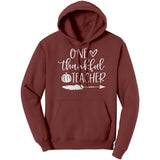 One Thankful Teacher Hoodie