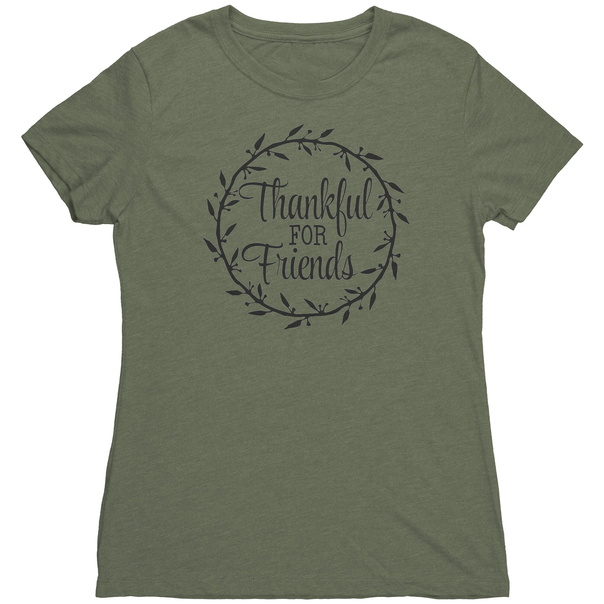 Thankful for Friends Wreath T-Shirt